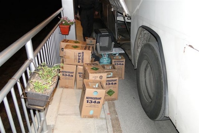 Illegal ODSs seized at the Serbian border