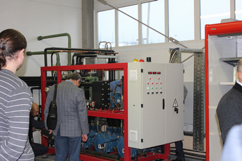 Workshop on organization of manufacture of CO2 refrigerating equipment and presentation of a working model of a CO2 refrigerating unit for a retail food store