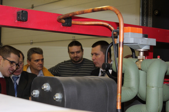 Workshop on organization of manufacture of CO2 refrigerating equipment and presentation of a working model of a CO2 refrigerating unit for a retail food store