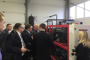 Workshop on organization of manufacture of CO2 refrigerating equipment and presentation of a working model of a CO2 refrigerating unit for a retail food store