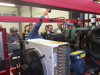 Workshop on organization of manufacture of CO2 refrigerating equipment and presentation of a working model of a CO2 refrigerating unit for a retail food store