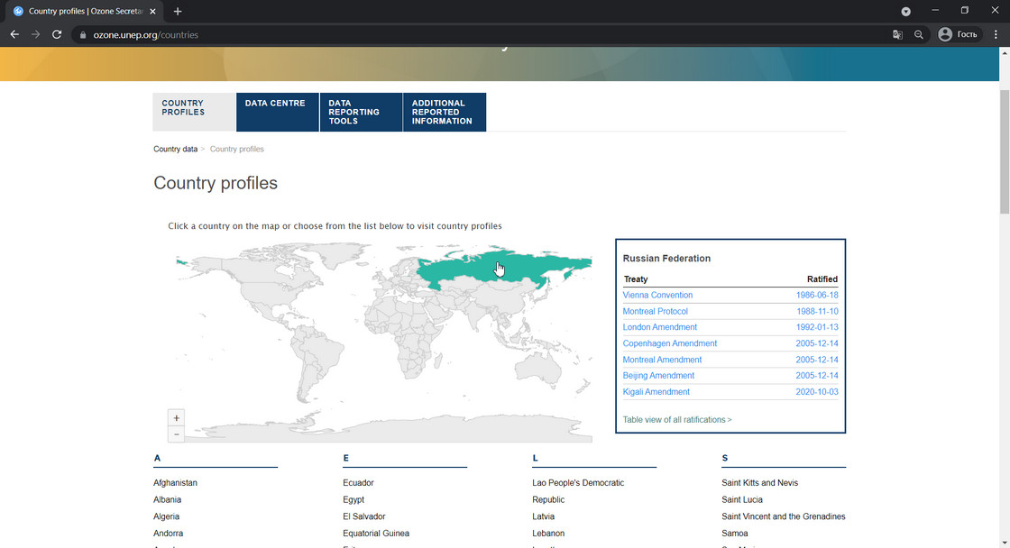 Learn how your country complies with the requirements of the Montreal protocol