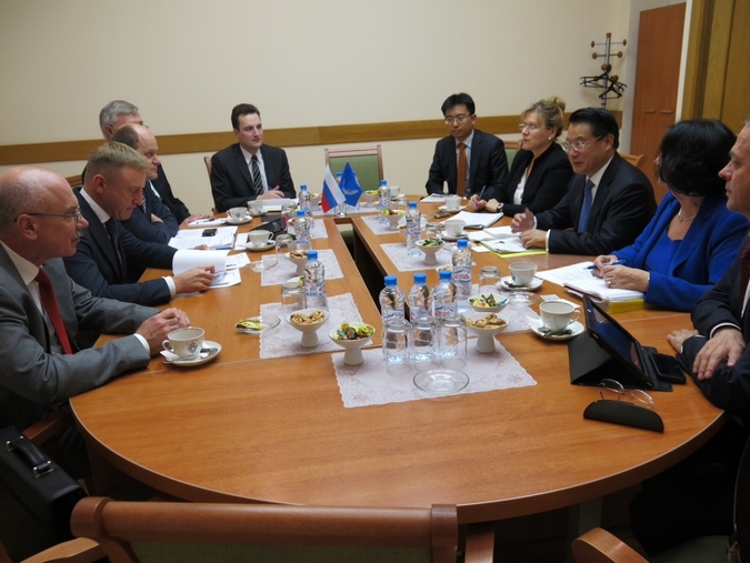 Meeting with the DG General and the Minister of Education and Science of the Russian Federation in the Ministry of Education and Science of the Russian Federation, Moscow